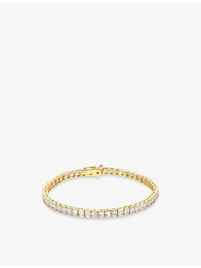 CARAT London tennis bracelet yellow gold vermeil cubic zirconia 18cm, UK version