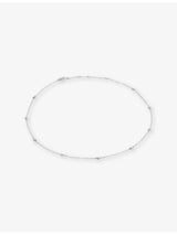selfridges CARAT London Petra Sterling Silver and Cubic Zirconia Necklace, 55cm- Buy online at McGrocer