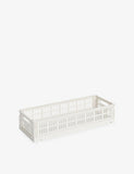 HAY Oblong Stackable Plastic Crate 34.5 x 13 x 8 cm