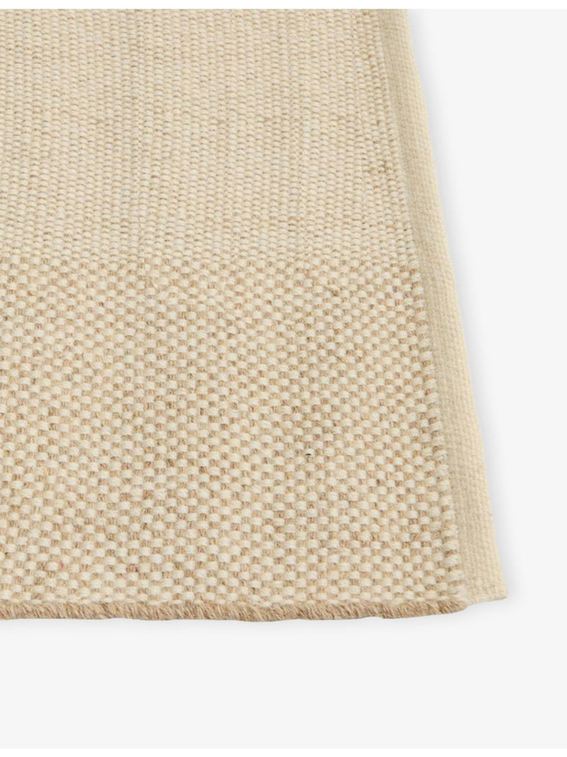 Hay wool rug with check design 140x200cm (British brand)