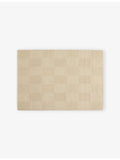 Hay wool rug with check design 140x200cm (British brand)