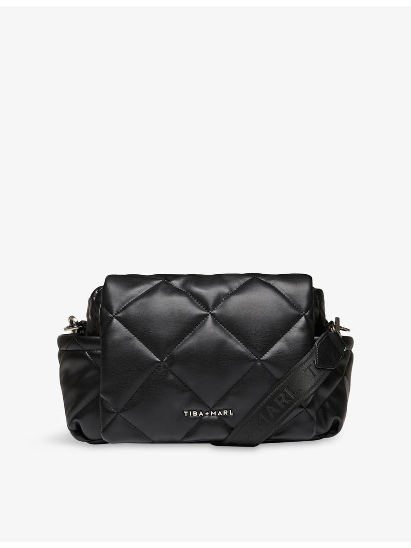 Tiba + Marl quilted faux leather changing bag, imported from the UK