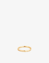 selfridges Astrid & Miyu Molten Textured Rhodium-Plated Sterling Silver Band Ring- Buy online at McGrocer