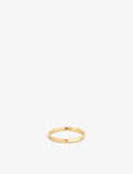 Astrid & Miyu molten textured sterling silver band ring - British product