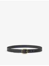 selfridges Loewe Rounded-Buckle Leather Belt 3cm- Buy online at McGrocer