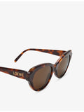 Loewe cat-eye acetate sunglasses with Havana tint, imported from the UK