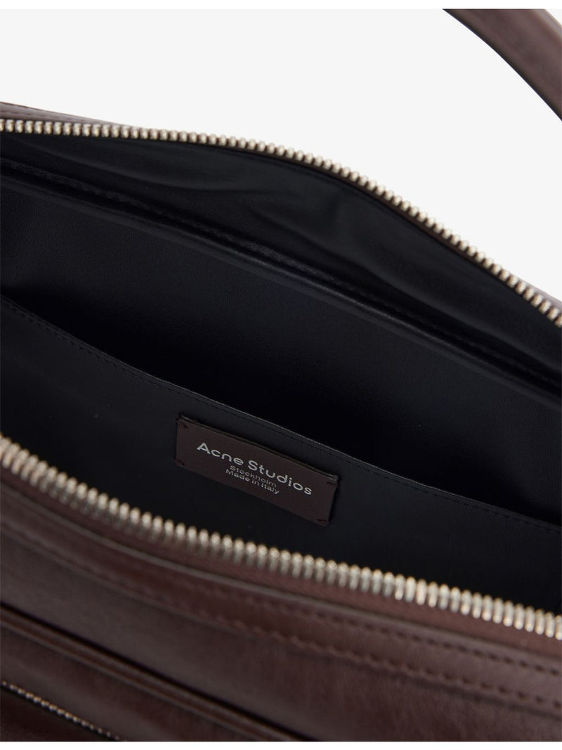 Acne Studios Camero leather shoulder bag with silver hardware - British product