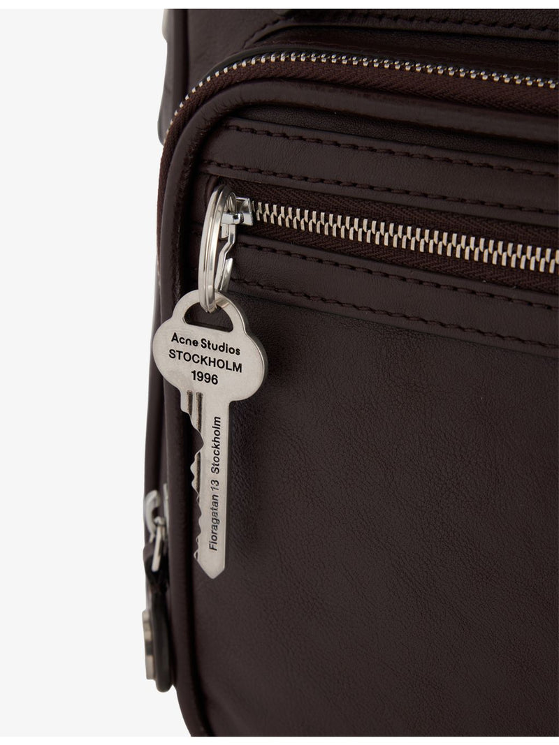Acne Studios Camero leather shoulder bag with silver hardware - British product