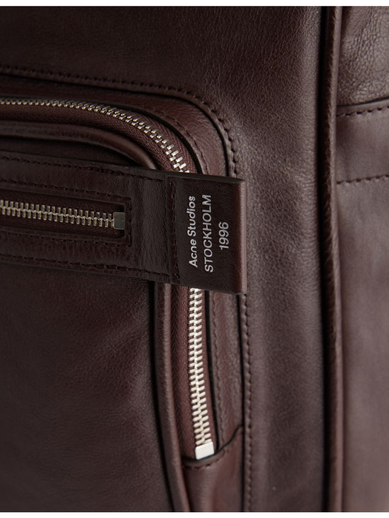 Acne Studios Camero leather shoulder bag with silver hardware - British product