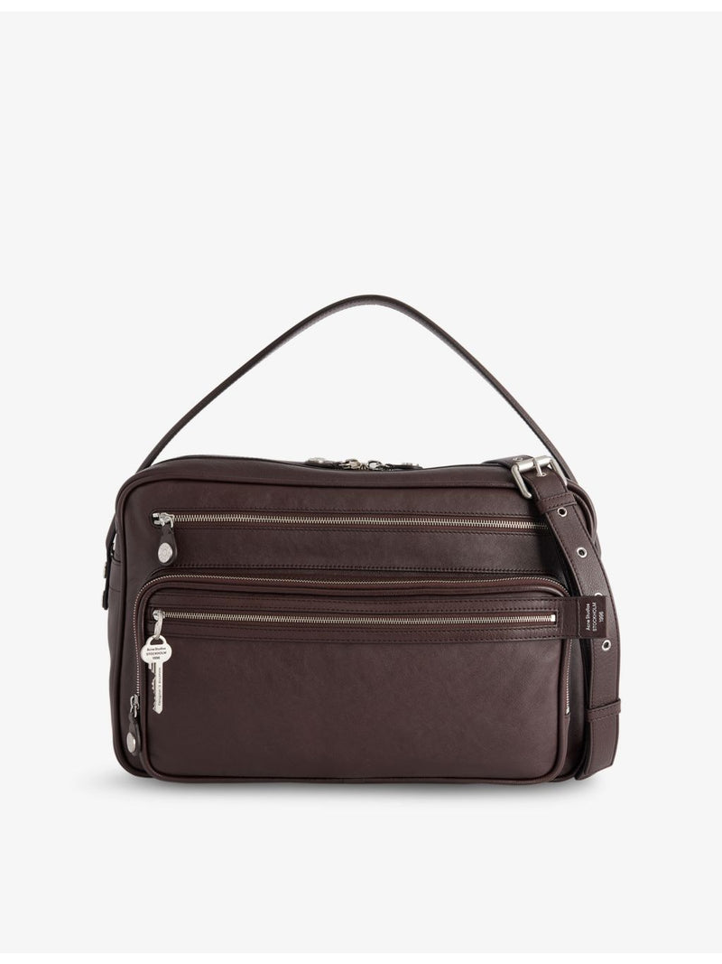 Acne Studios Camero leather shoulder bag with silver hardware - British product