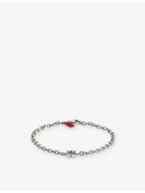 selfridges HUGO Stacked Logo-Plaque Stainless-Steel Bracelet- Buy online at McGrocer