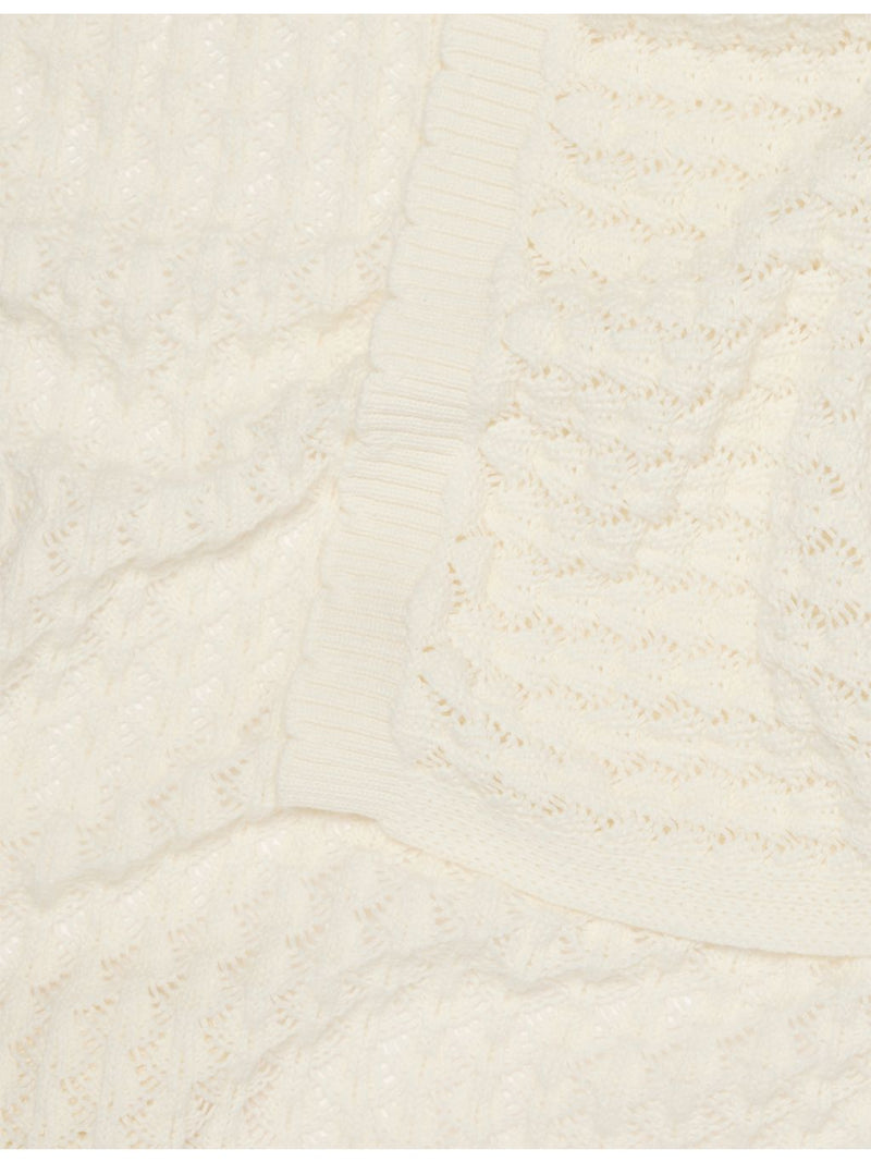 The Little Tailor scalloped pointelle cotton blanket, UK version