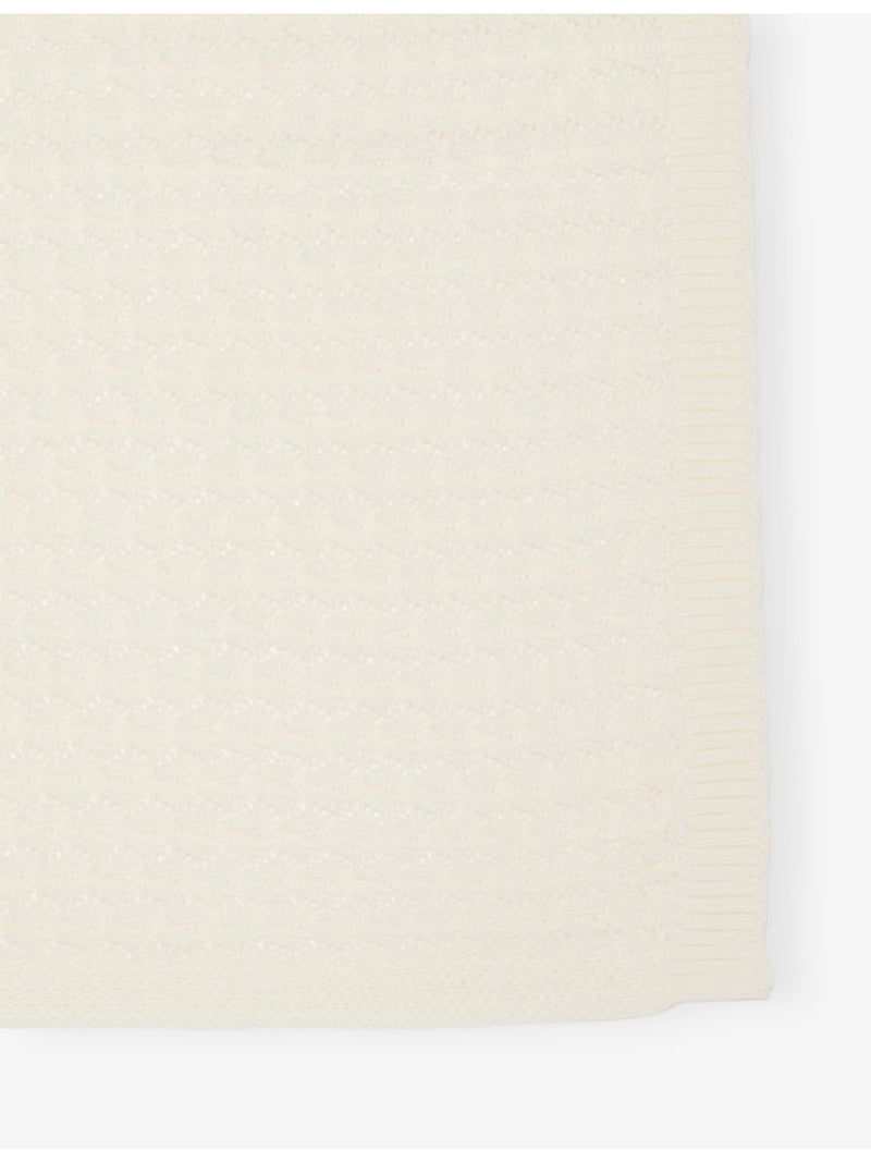The Little Tailor scalloped pointelle cotton blanket, UK version
