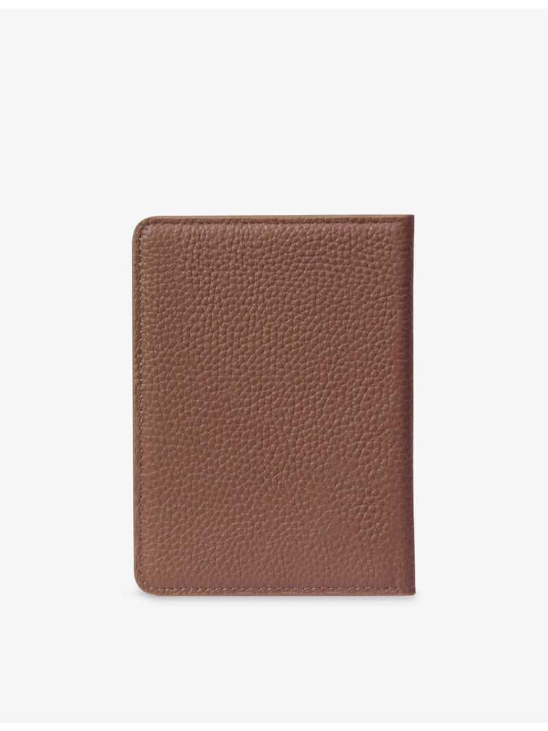 Mintapple top grain leather passport cover 14x9.5cm, UK version