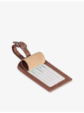 Mintapple top grain leather luggage tag, imported from the UK