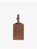 Mintapple top grain leather luggage tag, imported from the UK