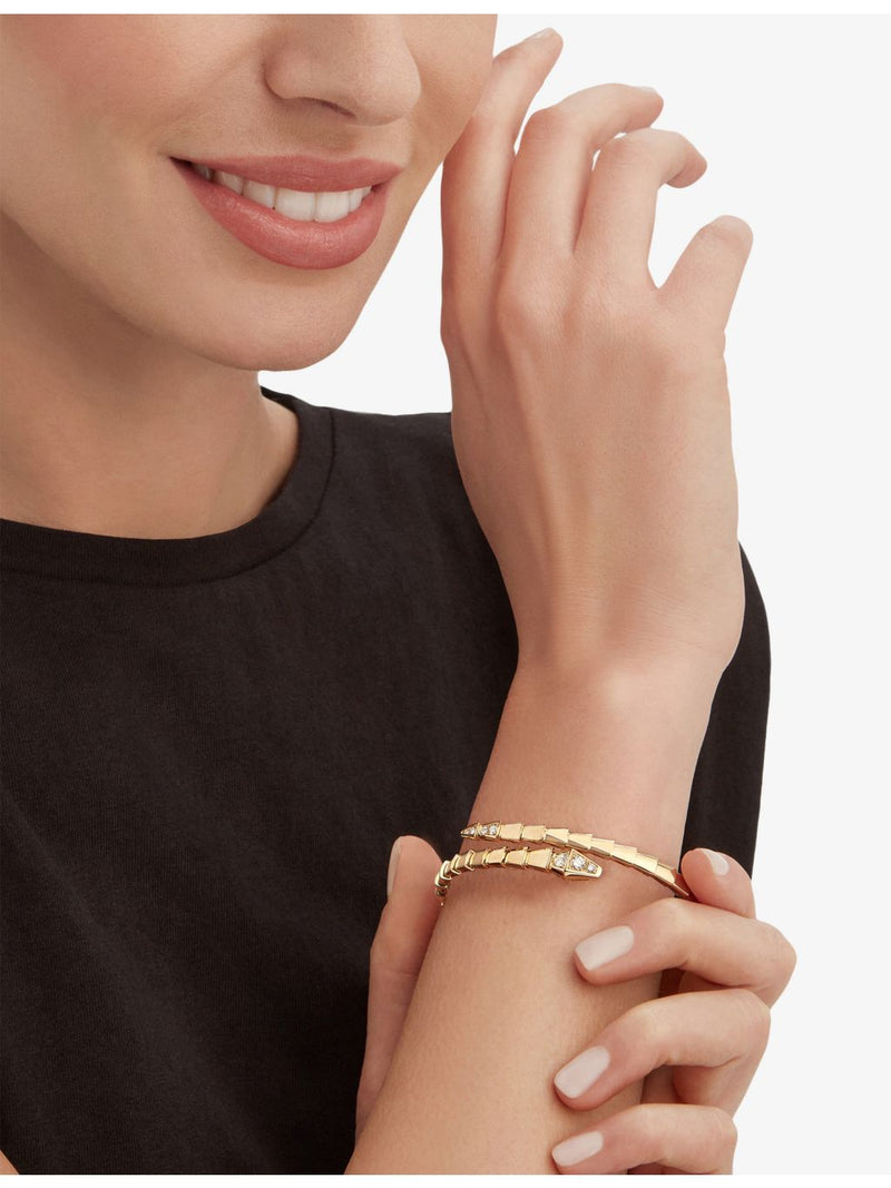 Bulgari Serpenti Viper bracelet 18ct yellow gold 15cm (British brand)