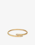 Bulgari Serpenti Viper 18ct Yellow-Gold 0.47ct Pavé Diamond Bracelet 15cm