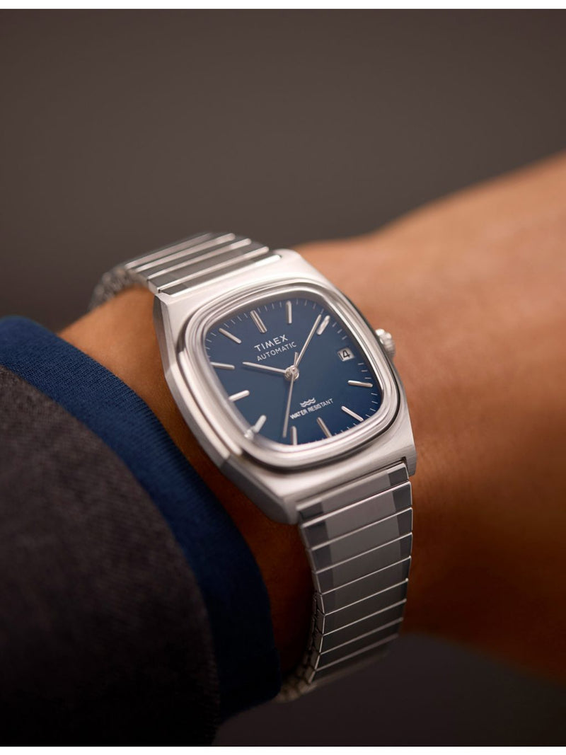 Timex 1983 E-Line automatic watch 34mm, UK version