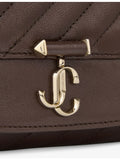 Jimmy Choo Curve quilted leather wallet-on-chain, UK version