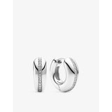 selfridges Sif Jakobs Palermo Piccolo Sterling Silver and Cubic Zirconia Hoop Earrings- Buy online at McGrocer