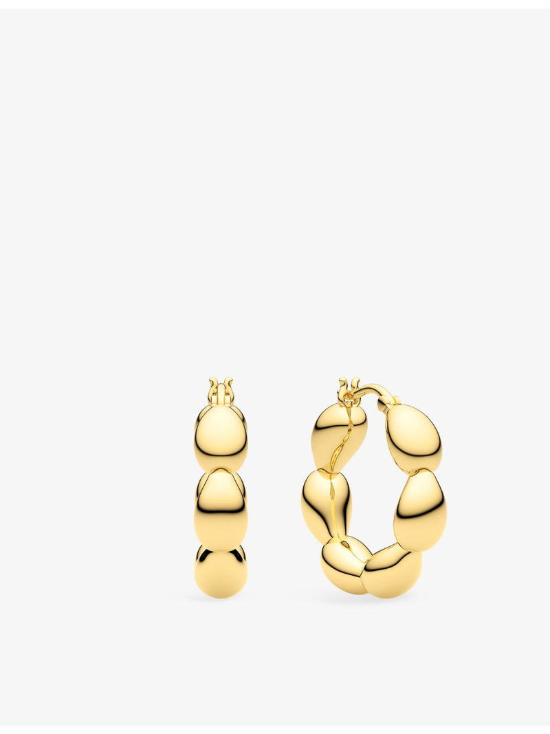 Sif Jakobs gold-plated sterling-silver hoop earrings 26mm, imported from the UK