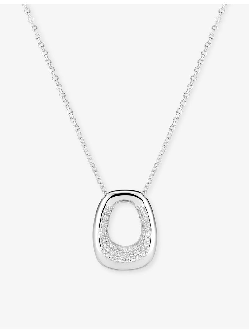Sif Jakobs sterling silver cubic zirconia necklace 45cm - British product