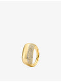 Sif Jakobs gold-plated cubic zirconia ring (British brand)