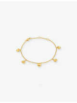 selfridges Rachel Jackson Untamed Deco Hearts 22ct Yellow Gold-Plated Sterling Silver Bracelet- Buy online at McGrocer