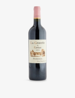 La Gravette de Certan 2019 merlot red wine 750ml, UK version