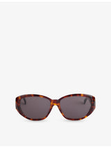 selfridges Saint Laurent Pre-Loved 90s Cat-Eye-Frame Acetate Sunglasses- Buy online at McGrocer