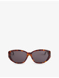 Pre-loved Saint Laurent cat-eye acetate sunglasses - British product