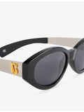 Versace pre-loved 90s oval-frame acetate sunglasses, UK version