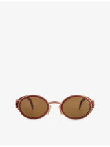 selfridges RESELFRIDGES Pre-Loved Halifax 90s Cat-Eye-Frame Acetate Sunglasses- Buy online at McGrocer