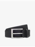 BOSS leather belt with logo buckle in 3.5cm width (British brand)