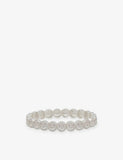 Lisa Gozlan The Pavé The Happy Face 18ct Silver Plated Brass and Cubic Zirconia Bracelet
