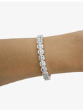 Lisa Gozlan Happy Face bracelet silver plated cubic zirconia - British product