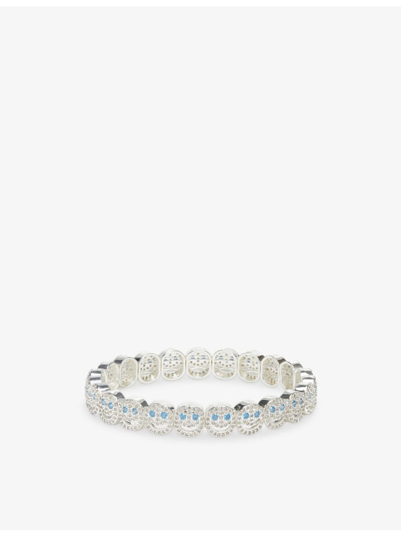 Lisa Gozlan Happy Face bracelet silver plated cubic zirconia - British product