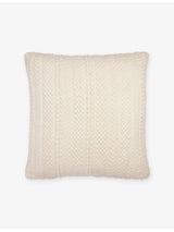 selfridges The White Company Napier Large Square Cotton Cushion 60 x 60cm- Buy online at McGrocer