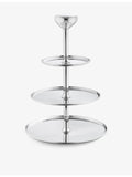 Georg Jensen mirror-polished stainless steel cake stand 30cm (British brand)