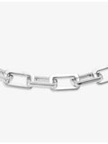 Poubel engraved link sterling silver bracelet 21cm, imported from the UK