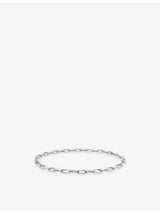 selfridges Poubel Engraved-Link Sterling Silver Necklace 50cm- Buy online at McGrocer