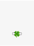 Poubel sterling-silver clover enamel charm, UK version