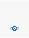 Poubel sterling silver evil eye charm with enamel, UK version
