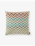 Watamu Zigzag-Pattern Cotton-Blend Cushion 40cm x 40cm