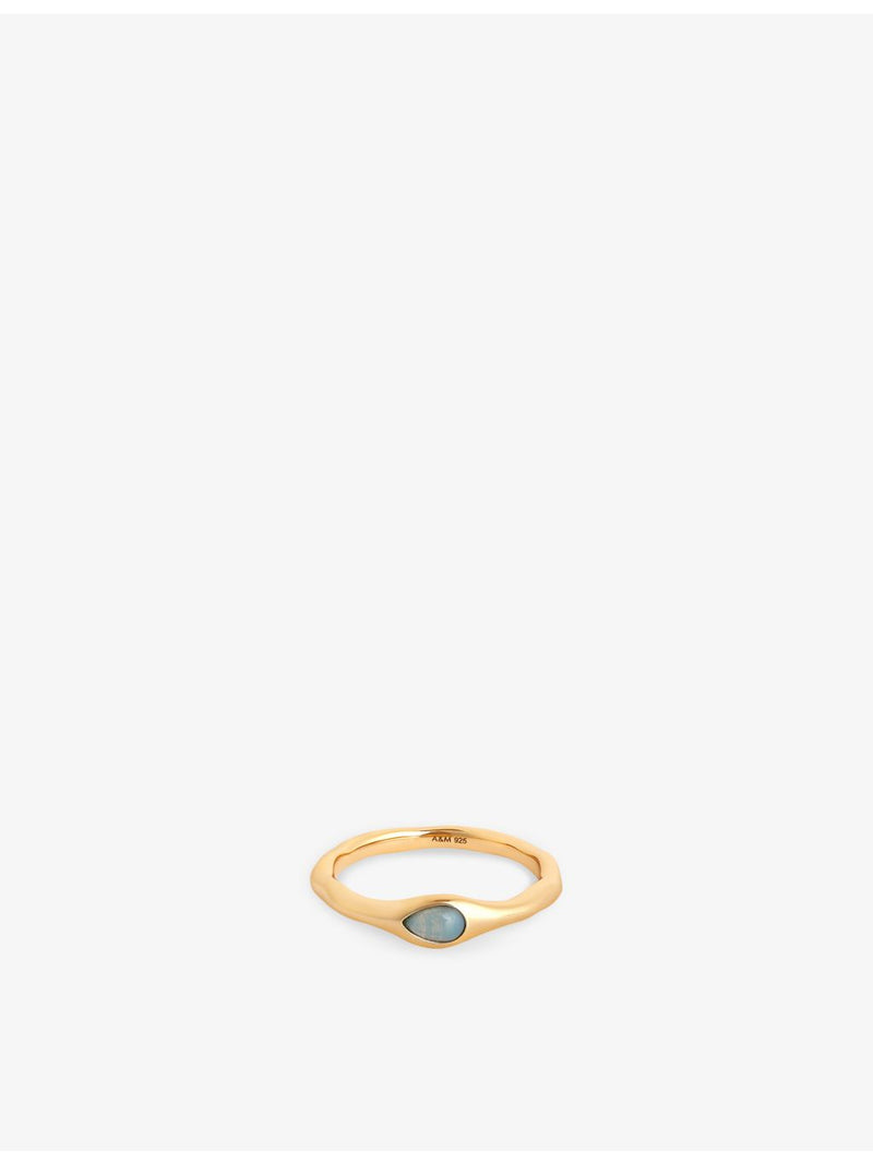 Astrid & Miyu opal pear cocktail ring - British product