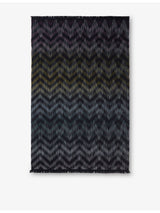 selfridges Missoni Home Dinamico Zigzag-Pattern Wool-Blend Throw 135cm x 200cm- Buy online at McGrocer