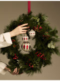 Alessi glass Christmas baubles set of 2, UK version