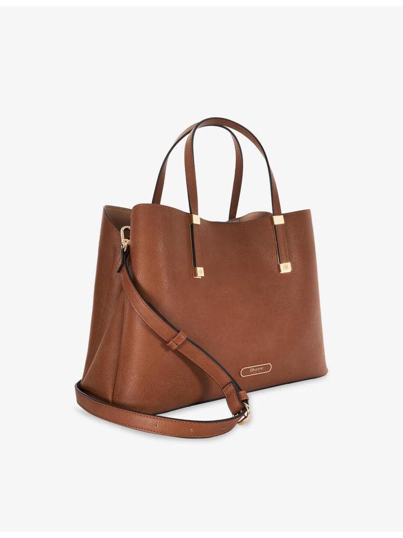 Dune Dorry large faux-leather tote bag, imported from the UK