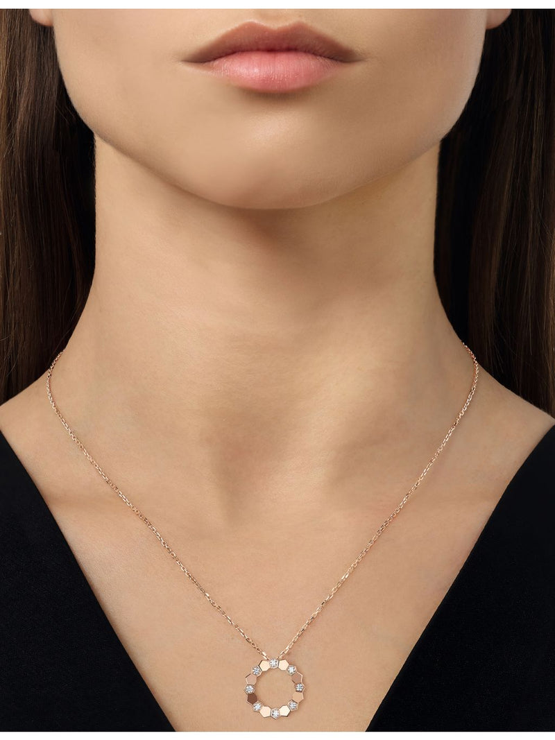 Chaumet Bee de Chaumet diamond pendant necklace 18ct rose gold - British product